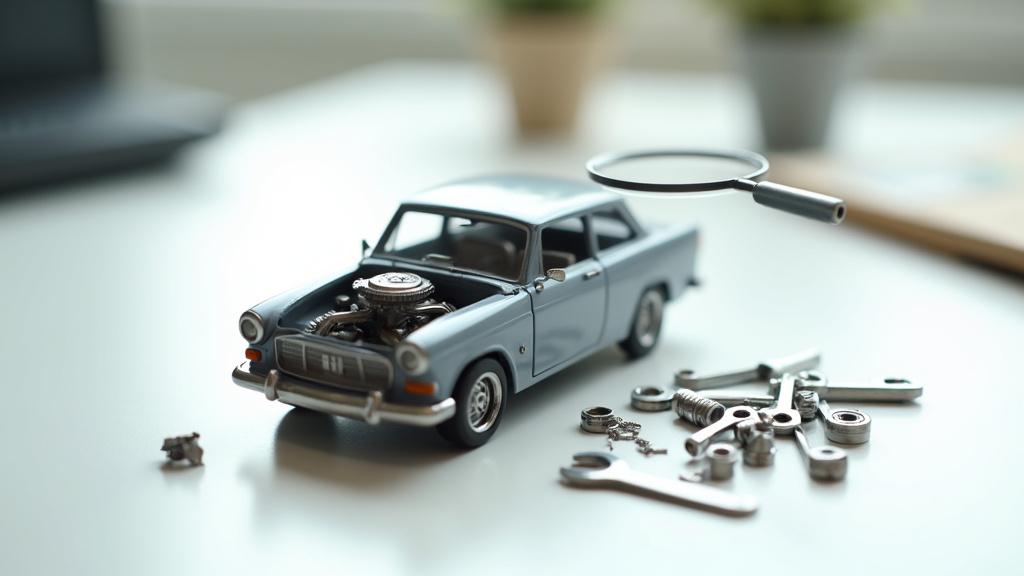 Achat de pièces auto en ligne sur ordinateur portable