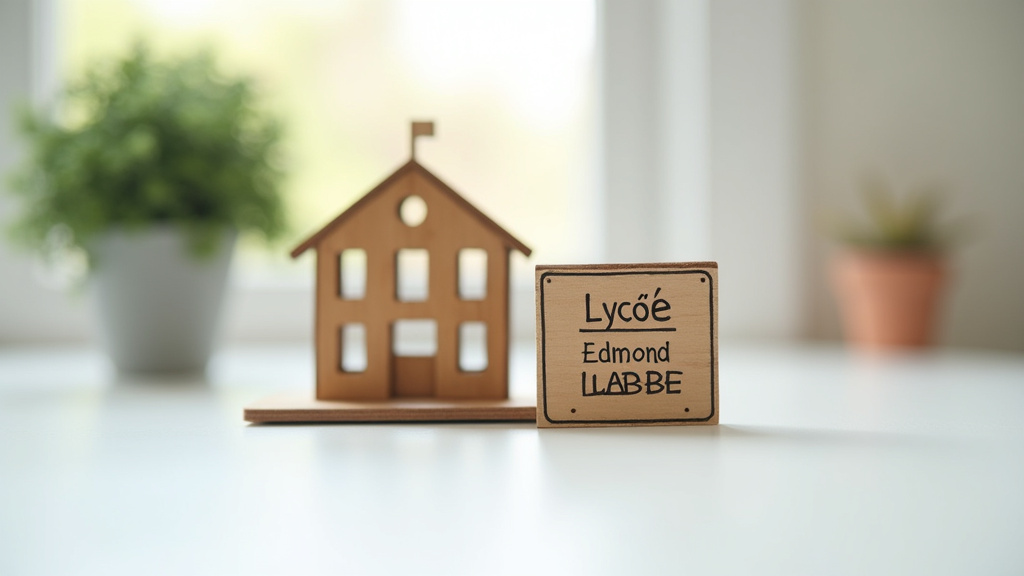 Interface du site officiel du Lycée Edmond Labbé avec les différentes sections d'information