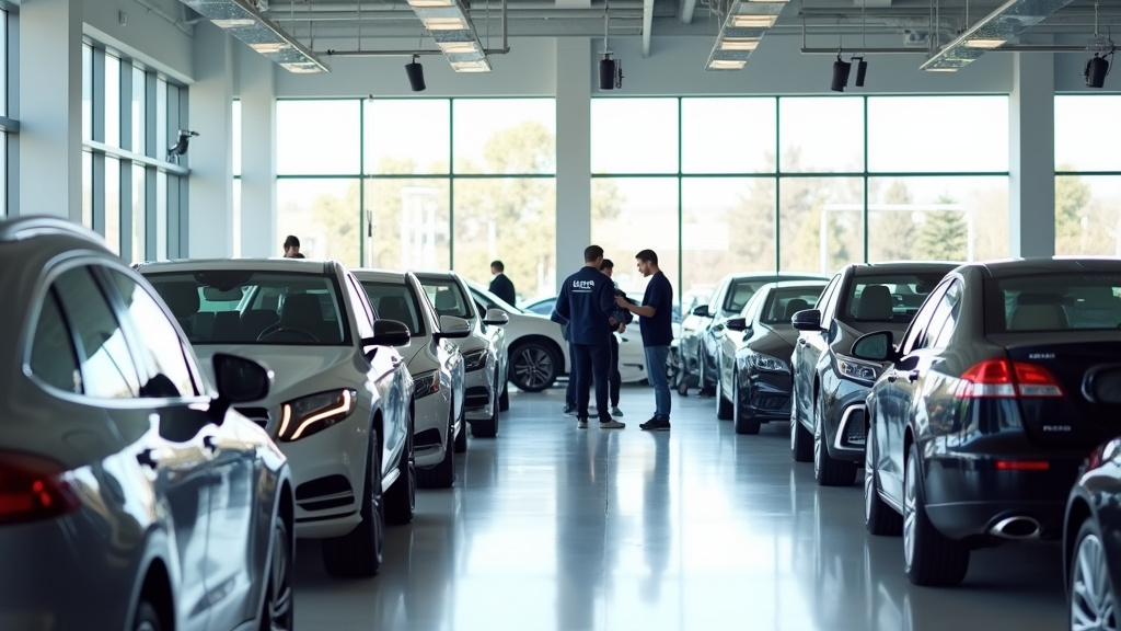 Intérieur de l'agence Aramisauto Cergy avec espace d'accueil client