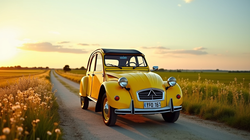 Vitrine de collection automobile jaune avec modèles réduits emblématiques