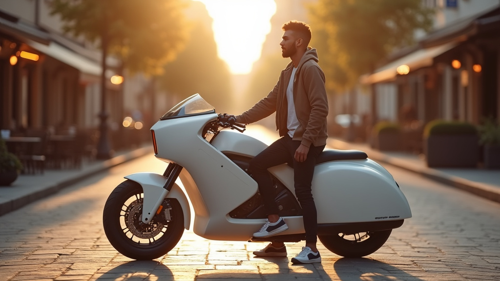 Moto automatique électrique Zero Motorcycles en ville